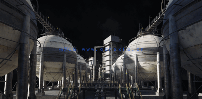[建筑景观] 重工业工厂炼油厂反应堆炼钢厂建筑环境场景3D模型 完整版(图7)