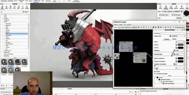 Zbrush卡通龙骑士角色完整制作工作流程视频教程 (图5)