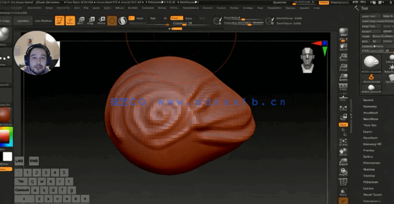Zbrush数字雕刻3D打印模型基础技能训练视频教程(图2)