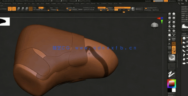 ZBrush逼真耐克Nike运动鞋实例雕刻视频教程(图2)
