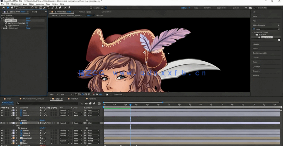 After Effects角色循环动画实例制作视频教程(图4)