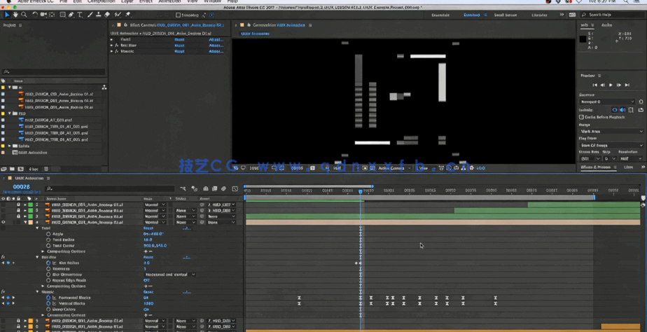 AE全息影像HUD动画制作工作流程视频教程(图2)
