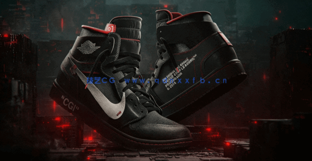 16G容量超写实耐克精品运动鞋建模渲染完整流程C4D大师训练教程下载(图2)