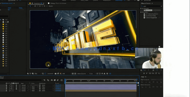 C4D+AE教程-华丽栏目包装文字玻璃材质 Gorgeous column packaging tutorial(图3)