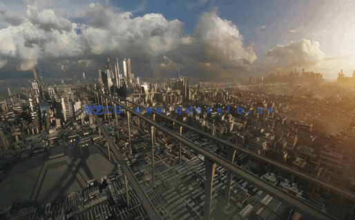 C4D+PS快速创建大型城市教程(图1)