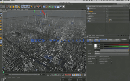 C4D+PS快速创建大型城市教程(图4)