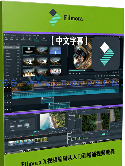 【中文字幕】Filmora X视频编辑从入门到精通视频教程(图6)