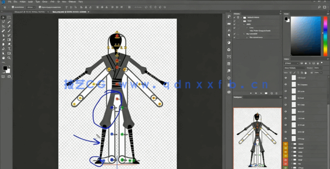CrazyTalk Animator忍者动作姿势造型动画制作视频教程(图5)