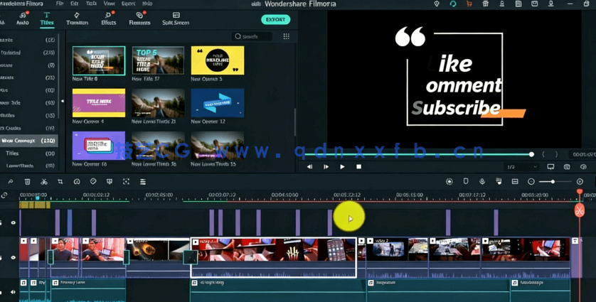 Filmora 10视频编辑初学者基础训练视频教程(图2)