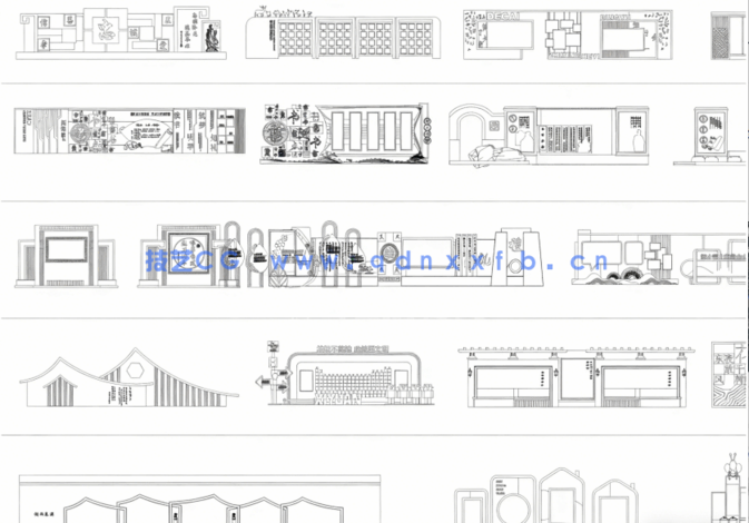 2026年最新宣传栏CAD图库CAD指示牌CAD标志牌CAD文化墙CAD标志牌(图3)