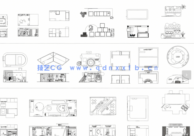 2026年最新现代快闪店CAD图库CAD展台CAD展位布置CAD展位规划CAD标摊(图4)