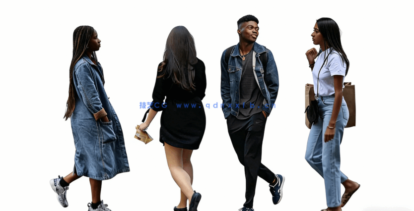 5495张建筑可视化2D抠像人物高质量PSD平面素材 Studio Esinam出品(图5)