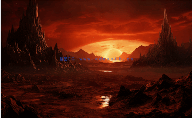 奇幻背景生成器PS素材模板(图1)