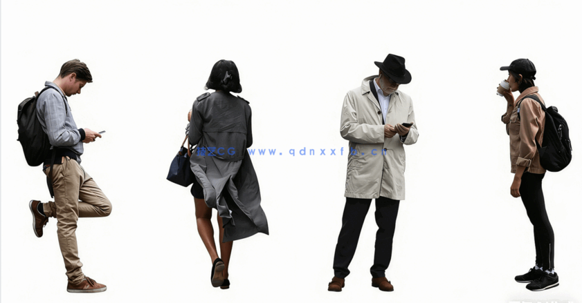 5495张建筑可视化2D人物图片PSD素材合集(图3)