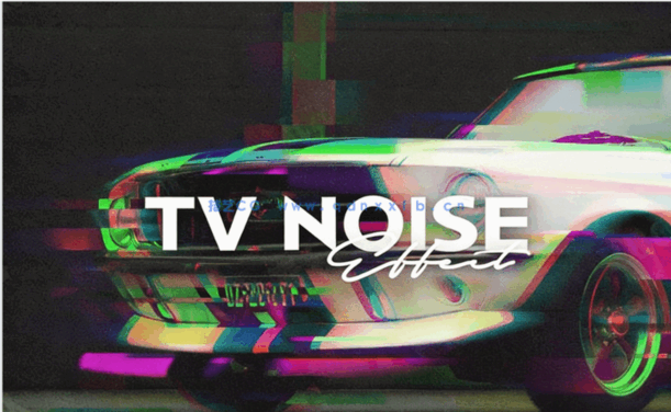 未来派科幻概念闪烁故障效果PSD模板(图1)