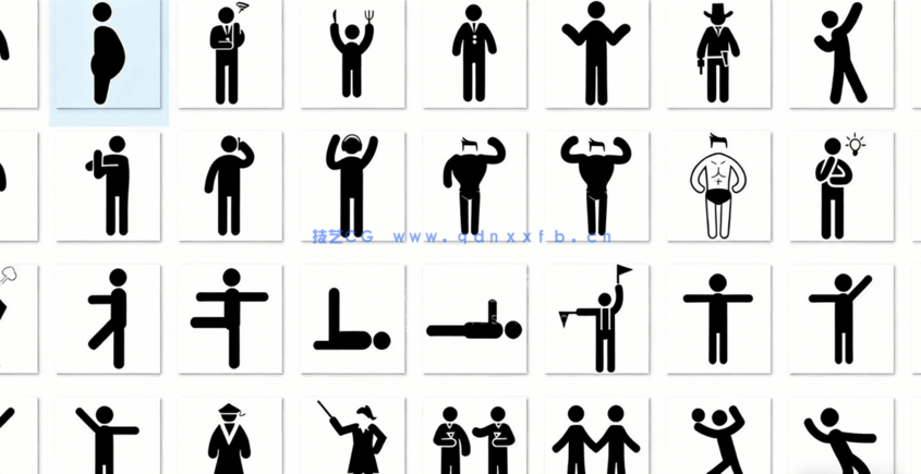500款 创意人物图标(PNG+PSD)(图2)