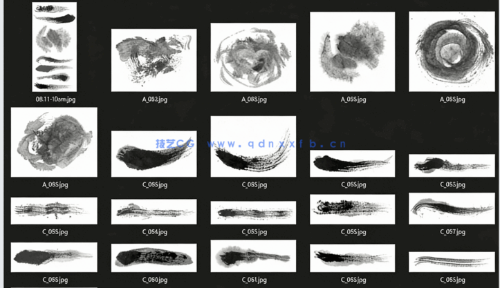 Photoshop188款免扣泼墨水墨素材集(图1)