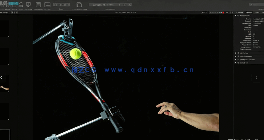 网球拍产品拍摄与后期制作流程视频教程(图2)