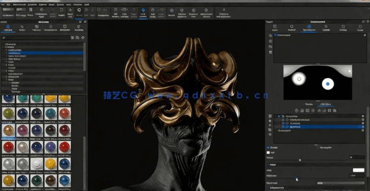 ZBrush生物半身像概念艺术雕刻设计流程视频教程(图4)