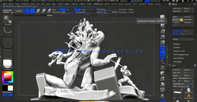 漫威X战警大战哨兵3D打印雕刻建模视频教程第一季(图5)