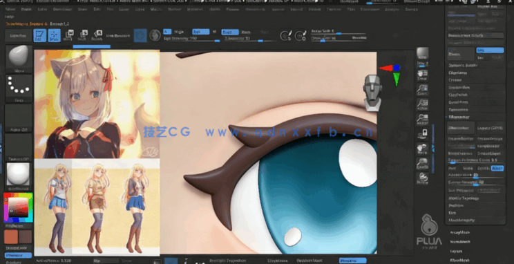 ZBrush卡通女孩精灵卧室完整制作流程视频教程 (图2)