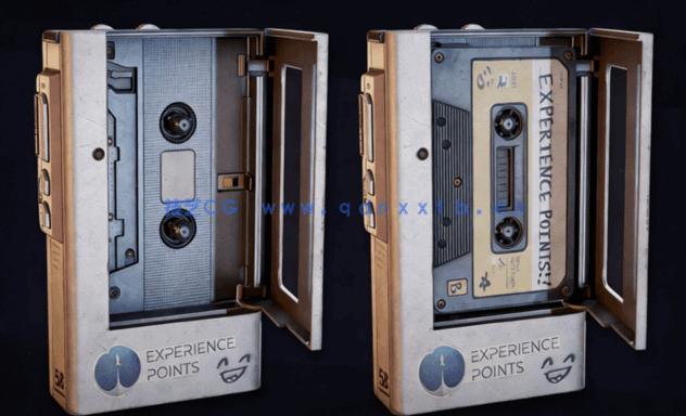 复古随身听硬表面建模与纹理化完整制作流程视频教程(图3)