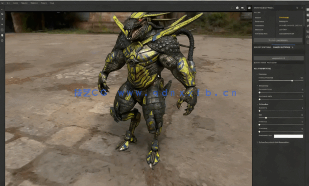 ZBrush机甲蜥蜴数字雕刻制作全流程视频教程(图5)