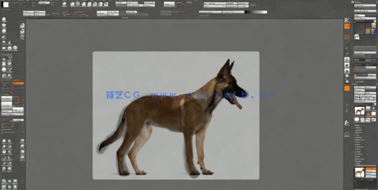ZBrush科幻机械狗雕刻概念设计实例训练视频教程 (图3)