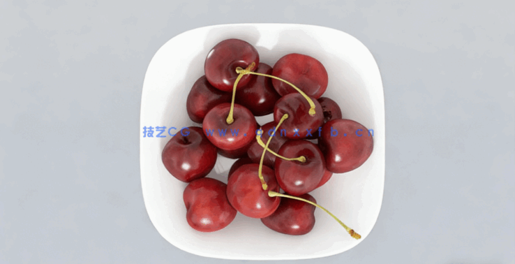 樱桃水果模型 Cherries Fruit model(图2) 樱桃水果模型 Cherries Fruit model(图2)