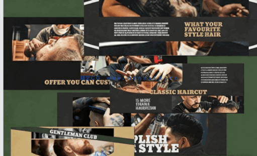 理发店理发过程广告宣传PSD模板合集(图3) 理发店理发过程广告宣传PSD模板合集(图3)