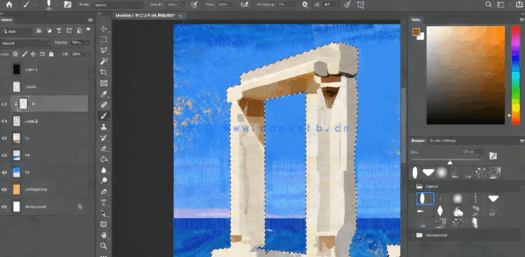30组水粉画数字绘画PS与Procreate笔刷 附视频教程(图3)