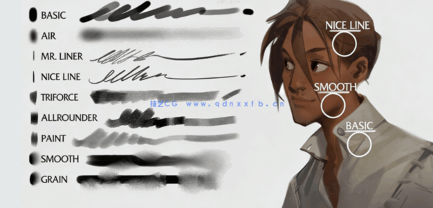 Esben Lash画师数字绘画自定义PS笔刷合集(图5)