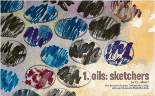 300组油彩画风格Procreate笔刷合集(图4)