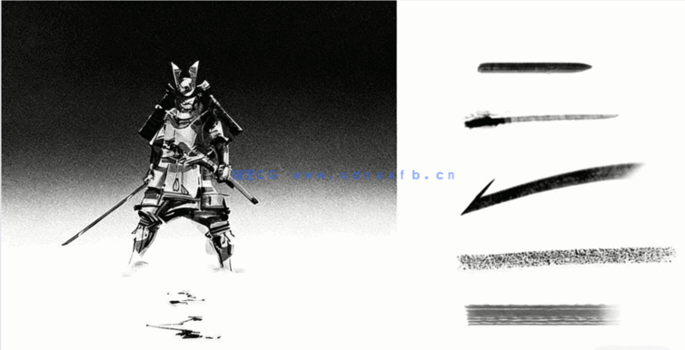 Flaptraps画师46组数字绘画自定义PS笔刷合集 附教程(图5)