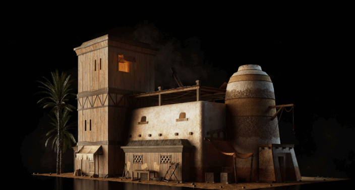 [建筑景观] 埃及古老帝国相关建筑景观场景3D模型合集(图5)