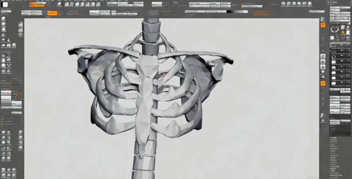  ZBrush机器人内骨骼详细实例视频教程(图4)