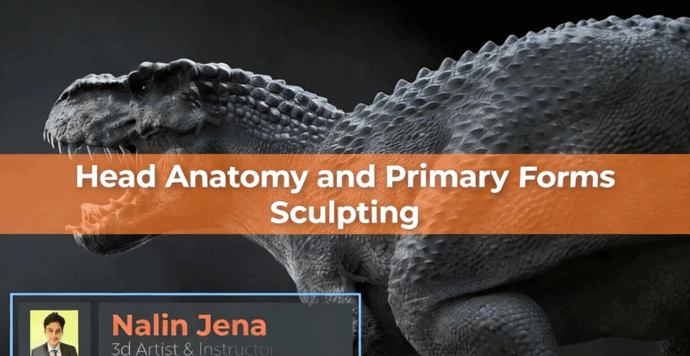 Zbrush恐龙模型雕刻视频教程 (图4)