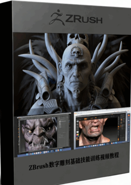  ZBrush数字雕刻基础技能训练视频教程 (图1)