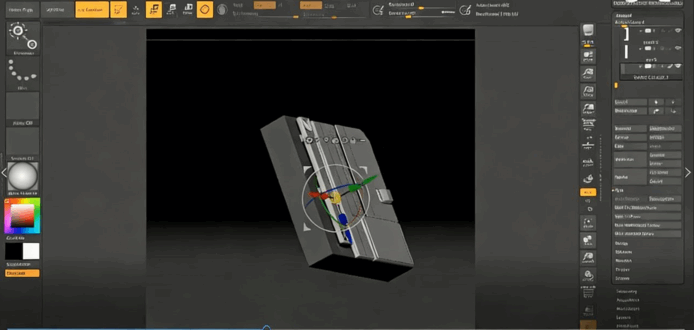 ZBrush机器硬面3D建模步骤流程视频教程 (图4)