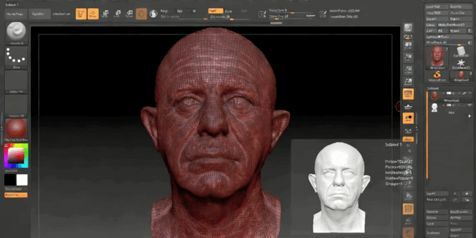 ZBrush插件ZWrap模型扫描拓扑中文教程与插件完整制作流程视频教程 (图2)