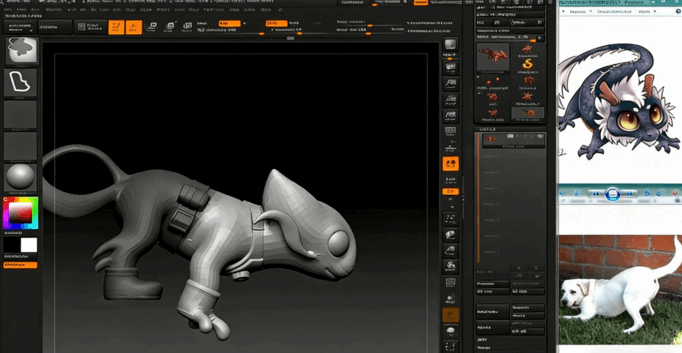 ZBrush卡通宠物精灵雕刻绘制视频教程第二季 (图3)
