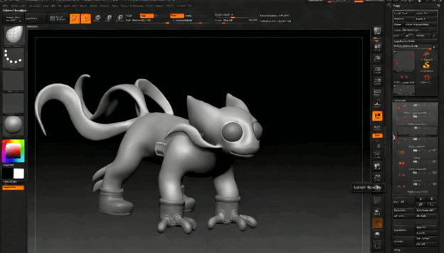 ZBrush卡通宠物精灵雕刻绘制视频教程第二季 (图5)