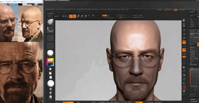 ZBrush超高清精细人头3D完整制作流程视频教程(图3)
