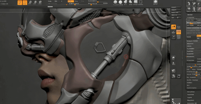 ZBrush机械人角色雕刻完整制作流程视频教程 (图4)