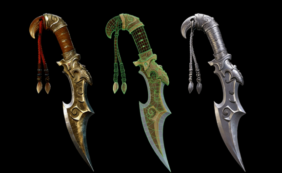 超精致游戏武器道具完整制作流程视频教程(图2)