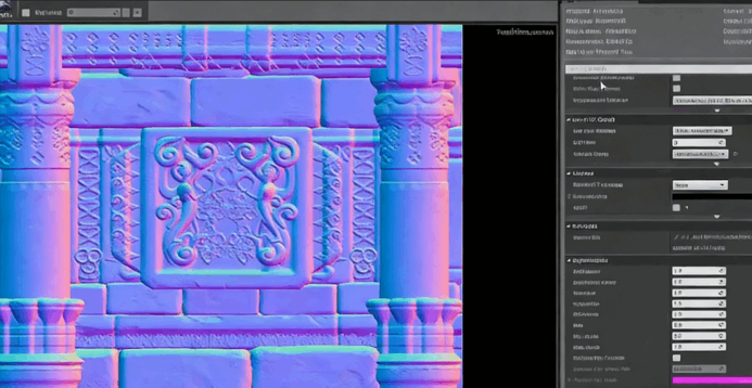 ZBrush与UE4寺庙墙壁完整实例制作视频教程(图4)