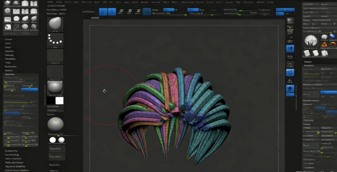 Zbrush头发雕刻自定义画笔技术视频教程 (图5)