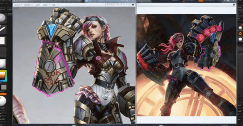 游戏女性英雄角色完整制作流程视频教程 (图2)