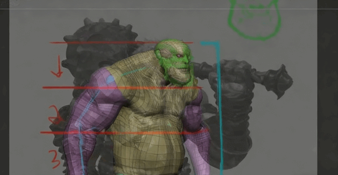 游戏女性英雄角色完整制作流程视频教程 (图3)