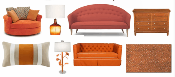 橙色系列家具灯饰布艺饰品等软装素材(图3) 橙色系列家具灯饰布艺饰品等软装素材(图3)
